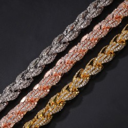 Helloice Cadena de cuerda helada de 9 mm