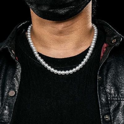 Helloice Collar de Perlas de 6 mm/8 mm/10 mm