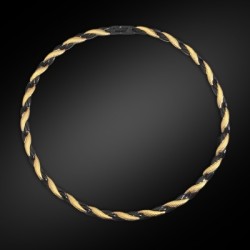 Helloice Cadena de cuerda de dos tonos de 8 mm