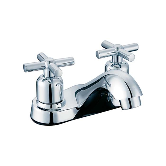 MEZCLADORA LAVABO  MANERAL DE CRUZ CROMO