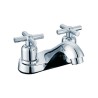 MEZCLADORA LAVABO  MANERAL DE CRUZ CROMO