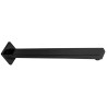 BRAZO PARA REGADERA NEGRO RECTANGULAR