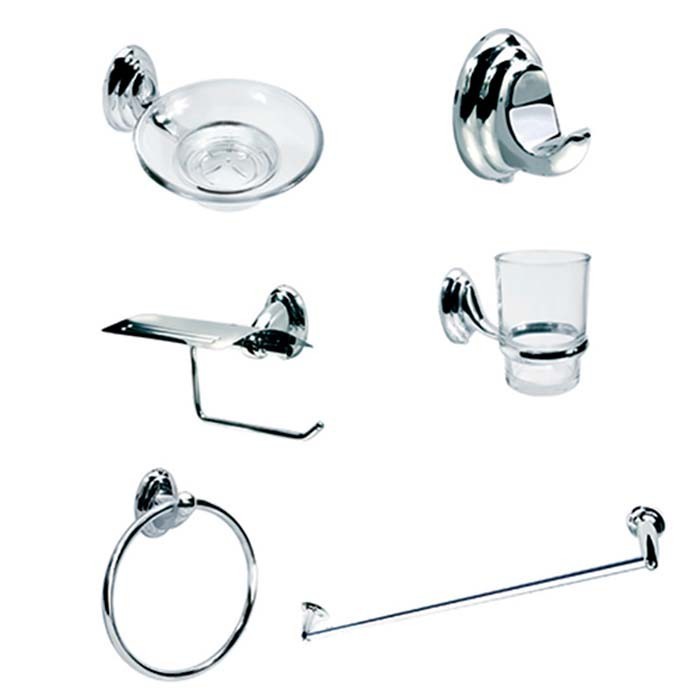 IBIZA SET DE 6 PZS ACCESORIOS PARA BAÑO