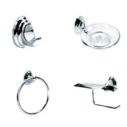 IBIZA SET DE 4 PZS ACCESORIOS PARA BAÑO