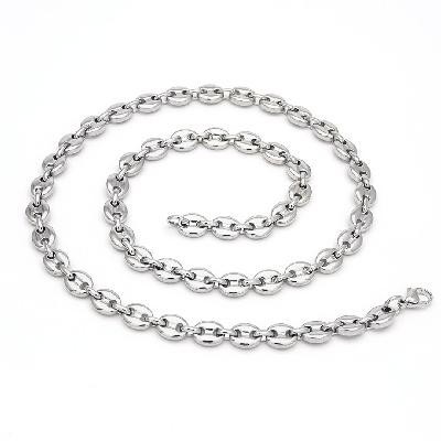 Helloice Cadena de granos de café de 7mm 22"