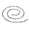 Helloice Cadena de granos de café de 7mm 22"