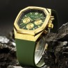 Helloice Reloj Deportivo de Cuarzo con Esfera Octágono Luminoso Multifuncional