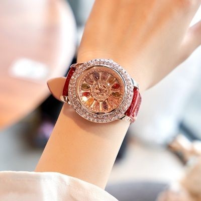 Helloice Reloj para mujer con esfera de flores multicolor helado