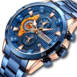 Helloice Reloj deportivo con calendario para hombre con tres subesferas