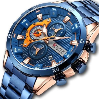 Helloice Reloj deportivo con calendario para hombre con tres subesferas