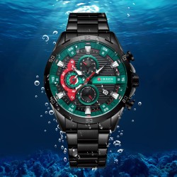 Helloice Reloj deportivo con calendario para hombre con tres subesferas