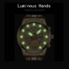 Helloice Reloj de cuarzo esqueleto hueco impermeable luminoso de lujo