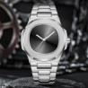 Helloice Reloj impermeable para hombre con esfera en blanco