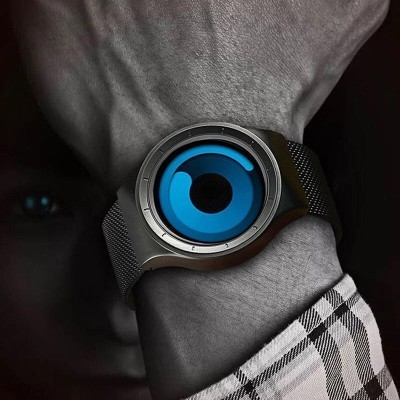 Helloice 40mm Reloj Unisex con Forma de Remolino Creativo