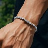 Helloice Pulsera de estrella cuadrangular helada de 5 mm