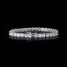 Helloice Brazalete de tenis de 5 mm en oro blanco de 18 quilates