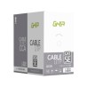 Bobina de Cable Ghia GCB-001. Aluminio revestido de cobre UTP, 305 metros, CAT5E, Calibre 24AWG. Color gris.