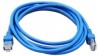 Cable de Red GHIA GCB-011. 2 metros, CAT5E, RJ-47, color azul.