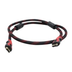 Cable HDMI GHIA GCB-019. 1 metro, Soporta resoluciones 4k a 24Hz, Versión 1.4.