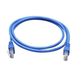 Cable de red GHIA GCB-009. 1 metro, 100% cobre. Color azul.
