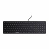 Teclado Quaroni TAQ01, Conectividad alámbrica USB, 104 teclas, construcción plástica, longitud de cable 1.4 metros