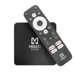 Smart Tv Box Mirati Home MTB001. Android TV 10 Certificado.  1GB RAM/8GB Almacenamiento.  FULL HD/ HDMI/USB/MICRO SD/ WIFI/ RJ4