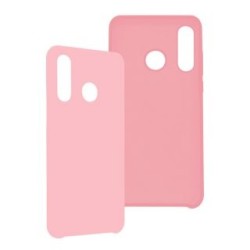 Funda GHIA de silicón para Huawei P30 Lite. Con mica, Color rosa.
