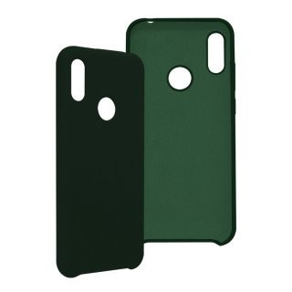 Funda GHIA de silicón para Huawei Y6 2019.. Con mica, Color verde.