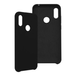 Funda GHIA de silicón para Huawei Y6s. Con mica, Color negro.