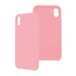 Funda GHIA de silicón para iPhone XS Max. Con mica, Color rosa.