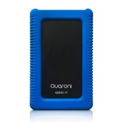 DISCO DURO EXTERNO HDD QUARONI RUGGED 500GB 2.5 USB 3.0 CONTRAGOLPES Y POLVO NEGRO/AZUL WINDOWS/MAC