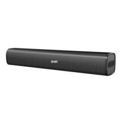 Mini Barra de Sonido GHIA GSB-013. Portátil, Conexión Inalámbrica. Bluetooth, USB, Radio FM, Puerto Auxiliar. Potencia 20w RMS.