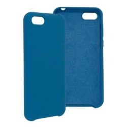 Funda GHIA de silicón para Huawei Y5. Con mica, Color azul.