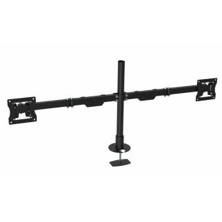 Soporte para dos monitores GHIA SMON-2. Soporta monitores de hasta 32" pulgadas o 10 kilogramos por brazo.