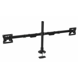 Soporte para dos monitores GHIA SMON-2. Soporta monitores de hasta 32" pulgadas o 10 kilogramos por brazo.