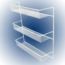 ORGANIZADOR DE 3 NIVELES BLANCO 18 CLOSETMAID