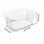 CESTO DE LAVANDERIA RECTANGULAR BLANCO 53 LTS. STERILITE