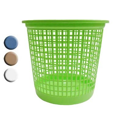 CESTO CALADO P- BASURA V-COLORES PLÁSTICOS LA ARDILLA