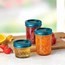 TAPAS Y AROS PARA FRASCOS COLOR AZUL 6-PK BALL