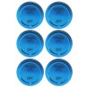 TAPAS Y AROS PARA FRASCOS COLOR AZUL 6-PK BALL