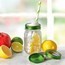 TAPAS Y AROS PARA FRASCOS COLOR VERDE 6-PK BALL