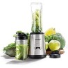 COMFEE' Immersion Hand Blender, Brushed Stainless Steel, Multipurpose Stick Blender with 500 Watts, 600ml Beaker, 500ml Chopper 