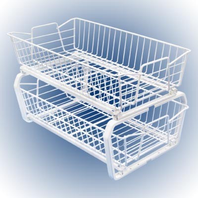 ORGANIZADOR DE 2 NIVELES 11 DESLIZABLES CLOSETMAID BLANCO