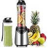 La Reveuse Smoothies Blender Personal Size 300 Watts with 18 oz BPA-Free Portable Travel Sports Bottle,Navy