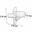 SOPORTE PLASTICO PARA REPISA 8-PK 807065 ANVIL MARK.
