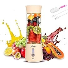 Asani Portable Personal Hand Blender for Smoothies and Shakes with Travel Cup 20oz Leak-proof Small Juice Blender Bottle - USB R