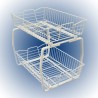 ORGANIZADOR DE 2 NIVELES 14 DESLIZABLES CLOSETMAID BLANCO