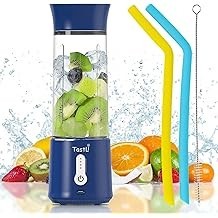 Portable blender Cup, TastLi Personal Smoothie Blender for Shakes and Smoothies, with 17 oz Blender Bottles, Cordless, USB Recha