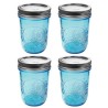 FRASCOS PARA ENVASE AZUL BALL 8oz (237 ml) BOCA REG 4PK