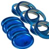 TAPAS Y AROS PARA FRASCOS AZUL COLLECTION ELITE BALL BOCA ANCHA 6-PK